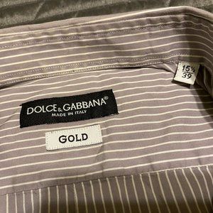 Dolce & Gabbana Long Sleeve Button Up 15 1/2 ,39